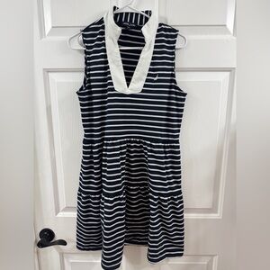 Nautica Striped Navy and White Dress